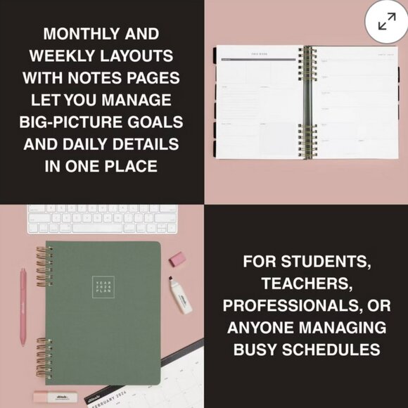 altitude 2026 YEAR PLANNER calendar split wire NEW Weekly Monthly - Picture 4 of 5